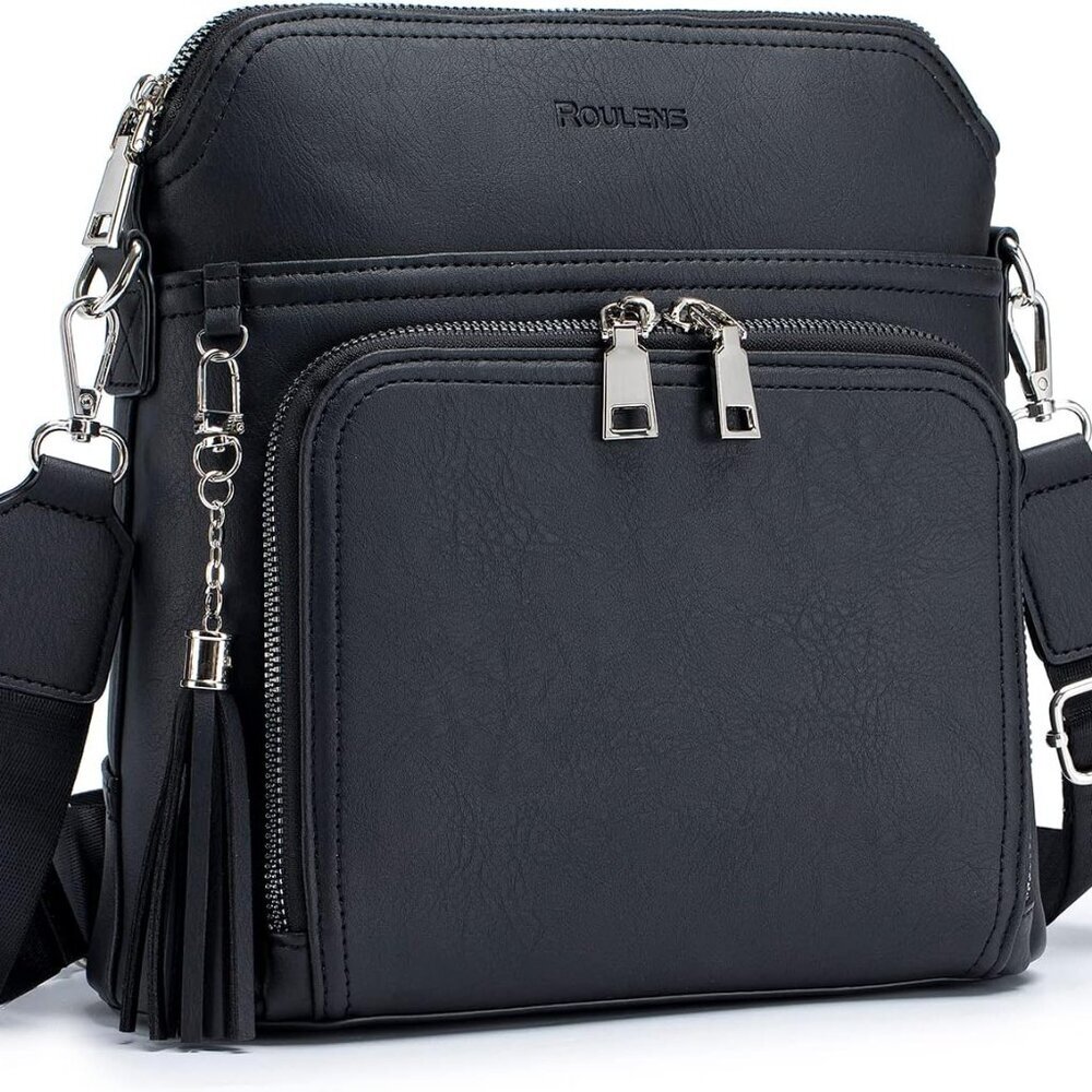 Crossbody Purse for Women,Lightweight Medium Crossbody Bag Soft Leather Women's